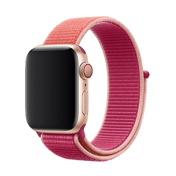 Marvelli - Nylonový remienok na Apple Watch - Granátové jablko Veľkosť: 38/40/41/42mm, Farba: Granátové jablko