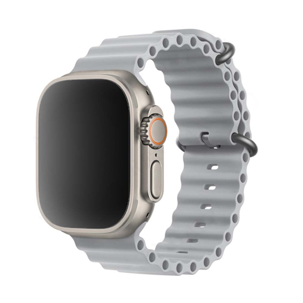 Vrúbkovaný remienok pre Apple Watch - Šedý Veľkosť: 38/40/41/42mm, Farba: Fog
