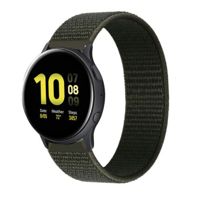 Nylonový remienok na smart hodinky 22mm Veľkosť: 22mm, Farba: Khaki