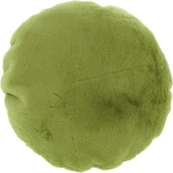 TEXTILOMANIE Okrúhly dekoračný vankúšik Lonne 40 cm, zelený