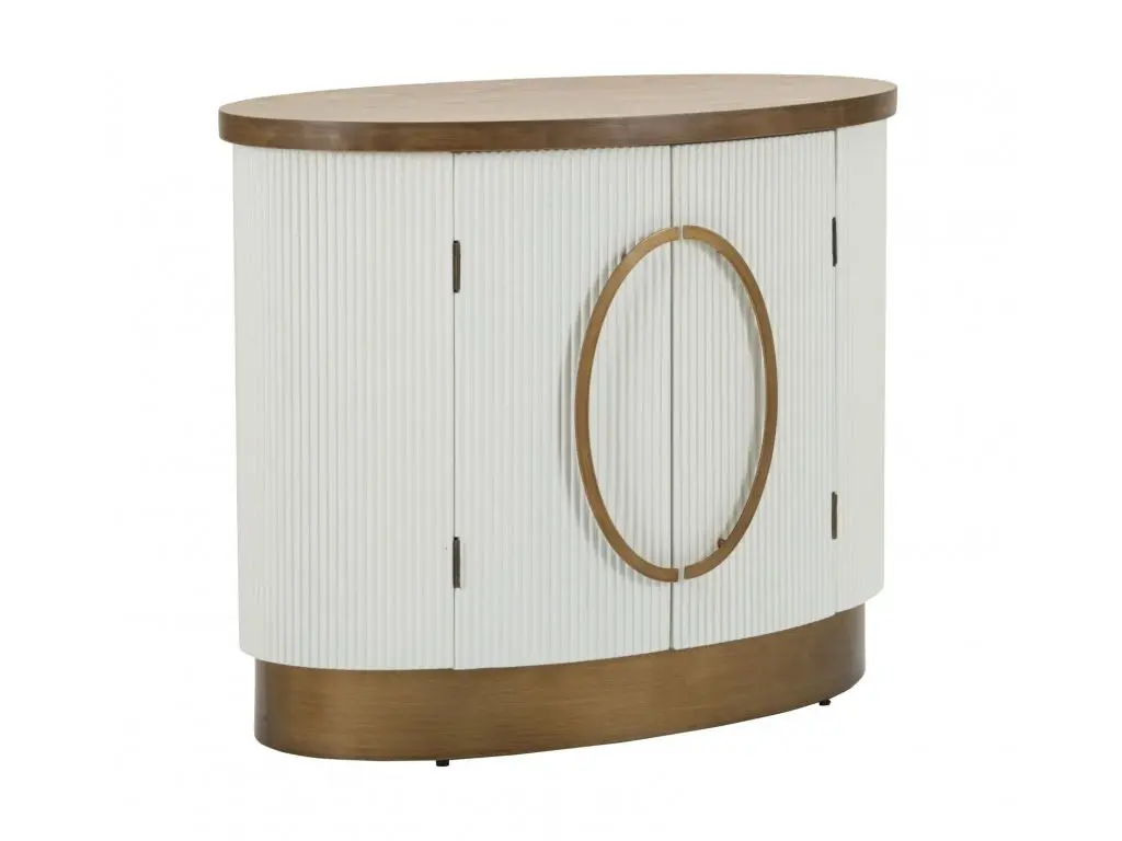 Komoda Tolosa 79 cm bílá/jasan