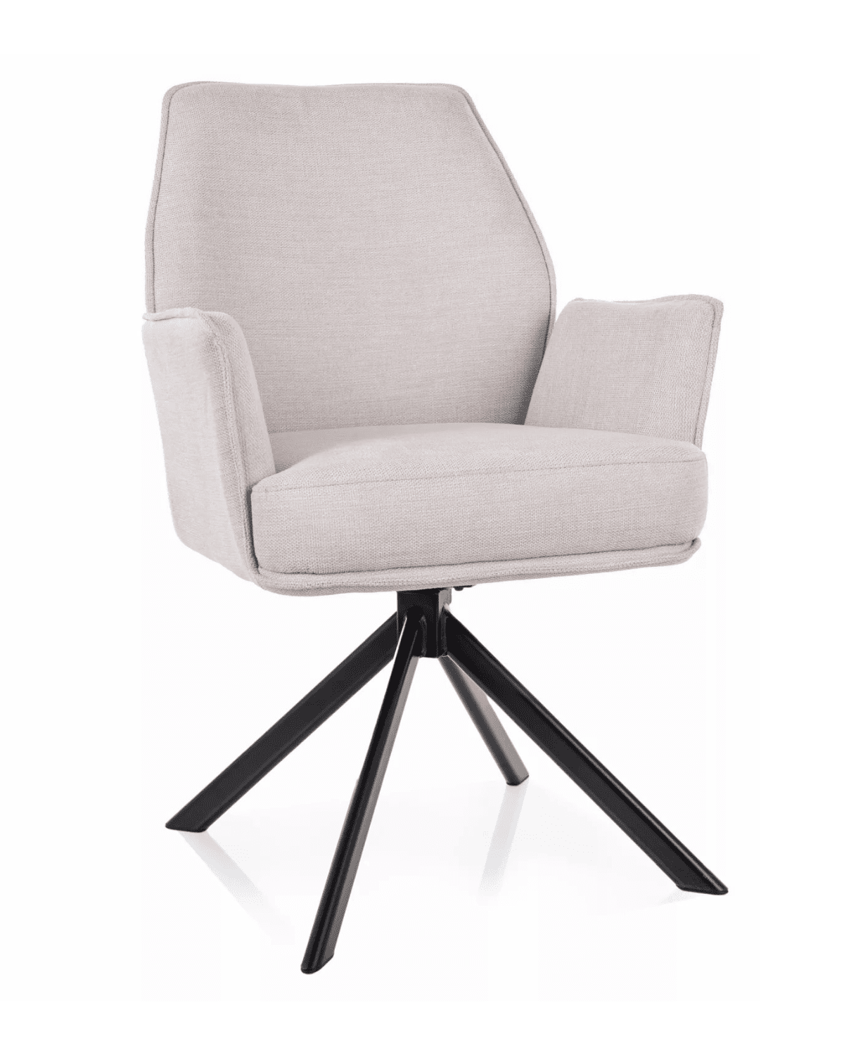 Otočné jídelní křeslo Hugo Brego světle béžové