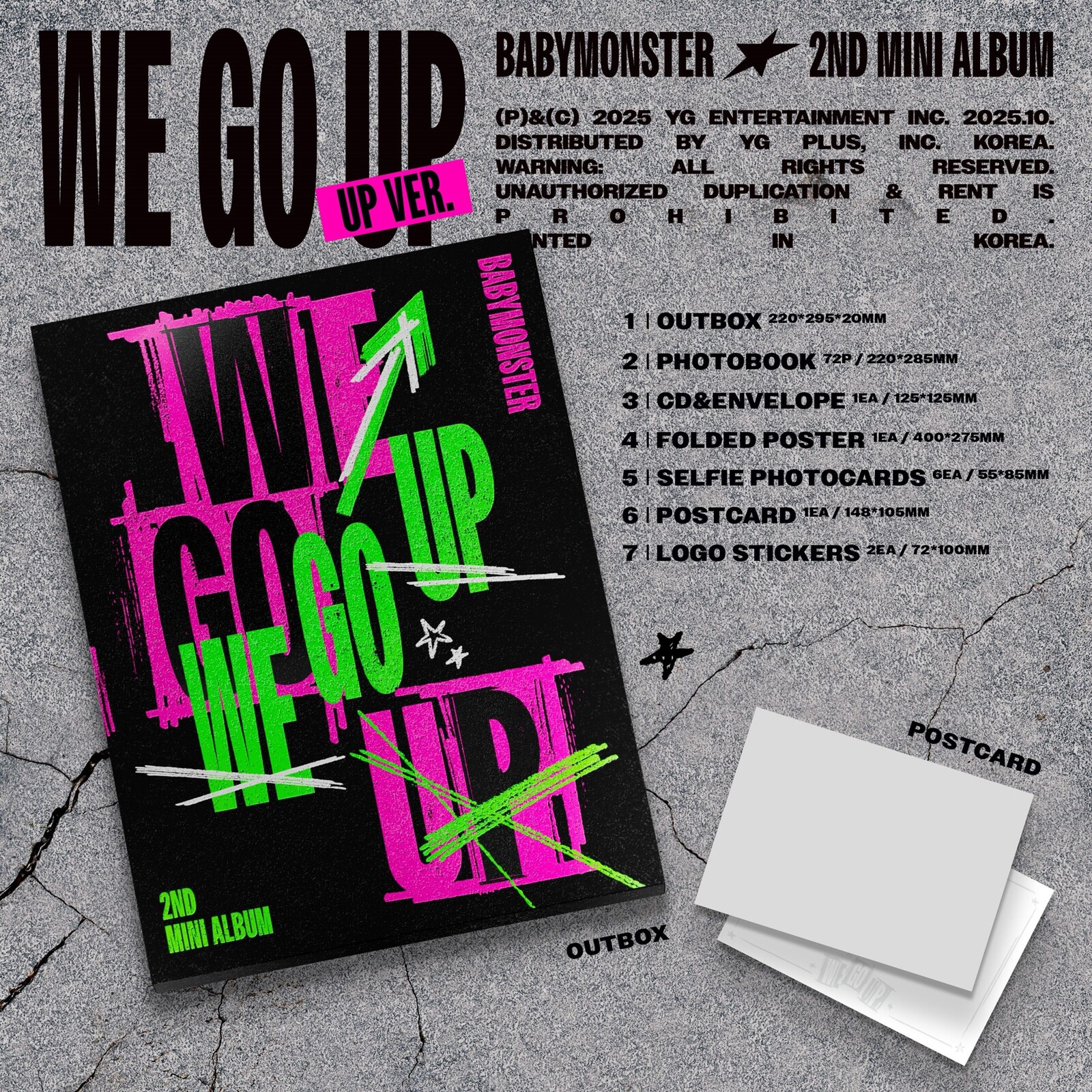 Babymonster, We Go Up / PHOTOBOOK UP VERSION, CD
