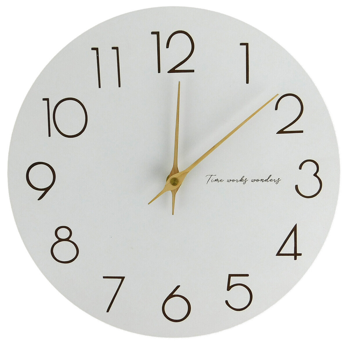 MAKRO - Hodiny nástenné 30cm biele