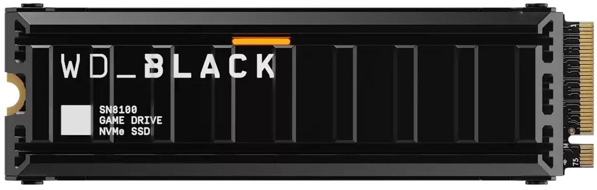 WD BLACK SSD NVMe M.2 4TB PCIe SN8100, PCIe Gen5, (R:14900, W:14000MB/s), s chladičom