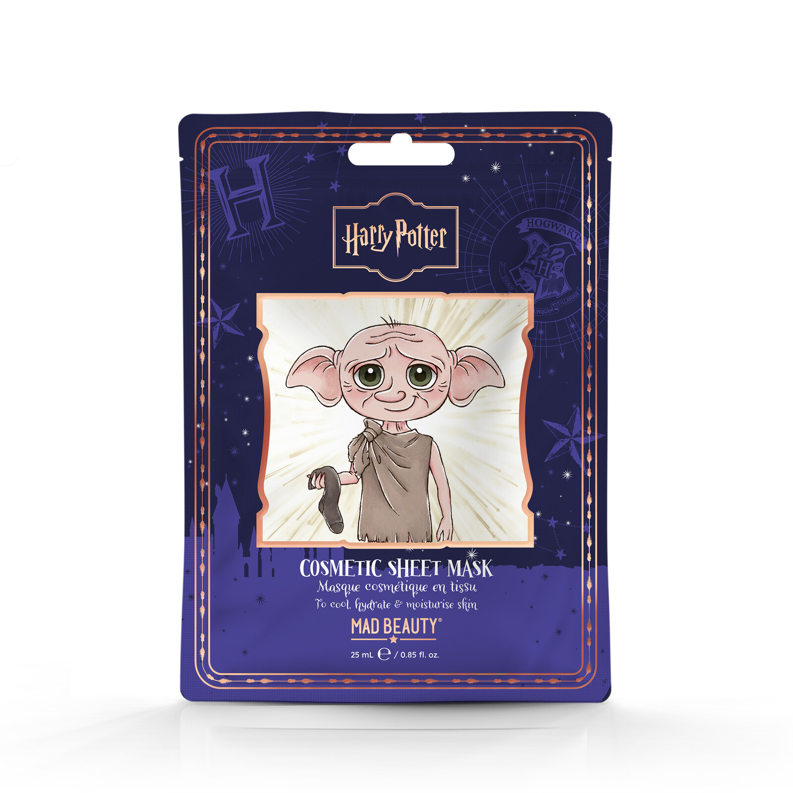 Hydratačná vyživujúca maska ​​na tvár 25 ml Dobby Harry Potter MAD BEAUTY