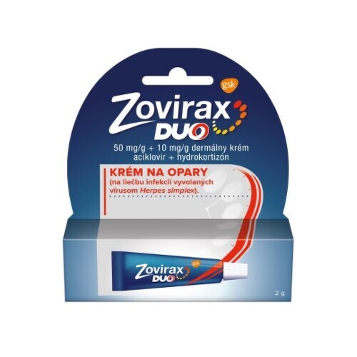 ZOVIRAX Duo krém pri liečbe oparov 2 g