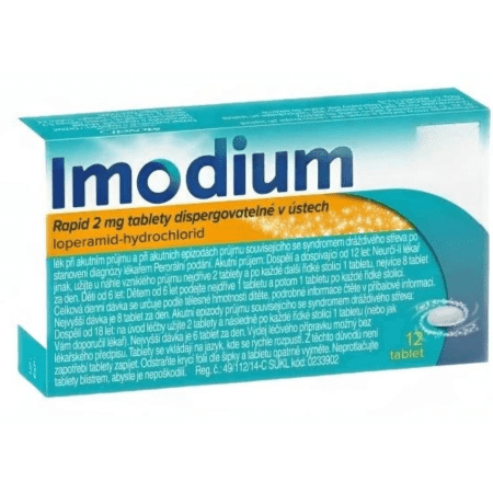 IMODIUM Rapid 2MG perorálne 12 tabliet