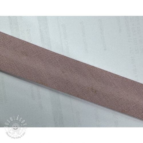 Lemovací prúžok bavlna washed pink II.trieda