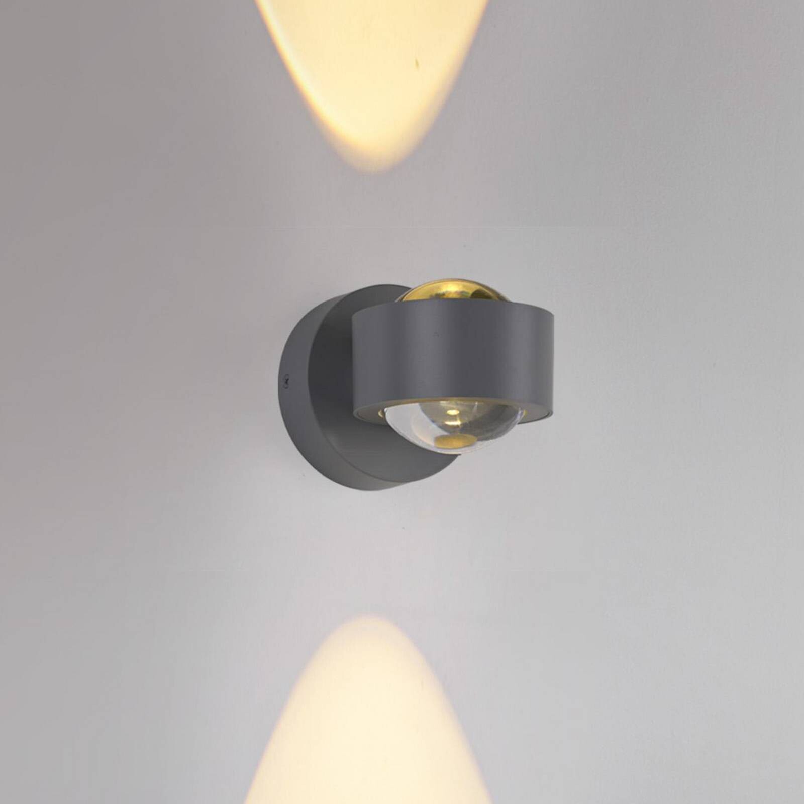 JUST LIGHT. LED akumulátorové nástenné svetlo Chia strieborné, železo, 3 000 K