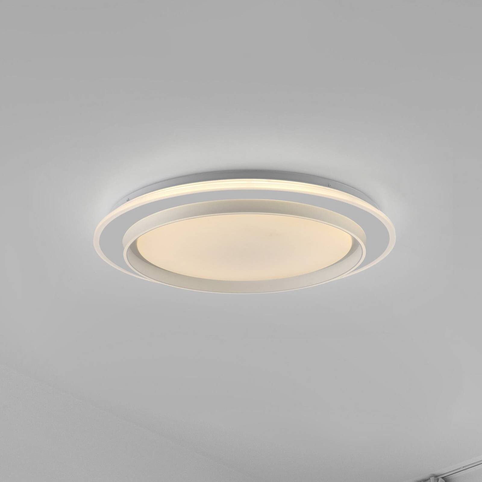 JUST LIGHT. stropné LED svetlo Lago Ø 49,3 cm CCT diaľkové ovládanie