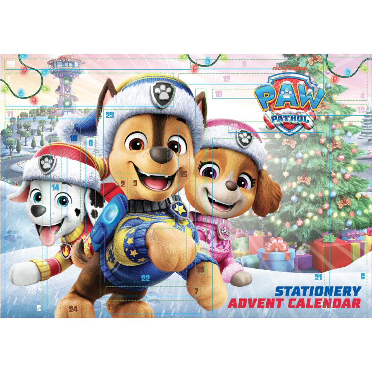Tlapková Patrola adventný kalendár (papierenský)