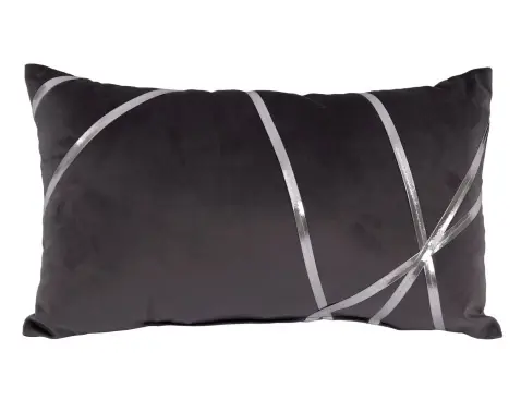 Dekoračný vankúš Vanessa 30x50 cm, antracitový%