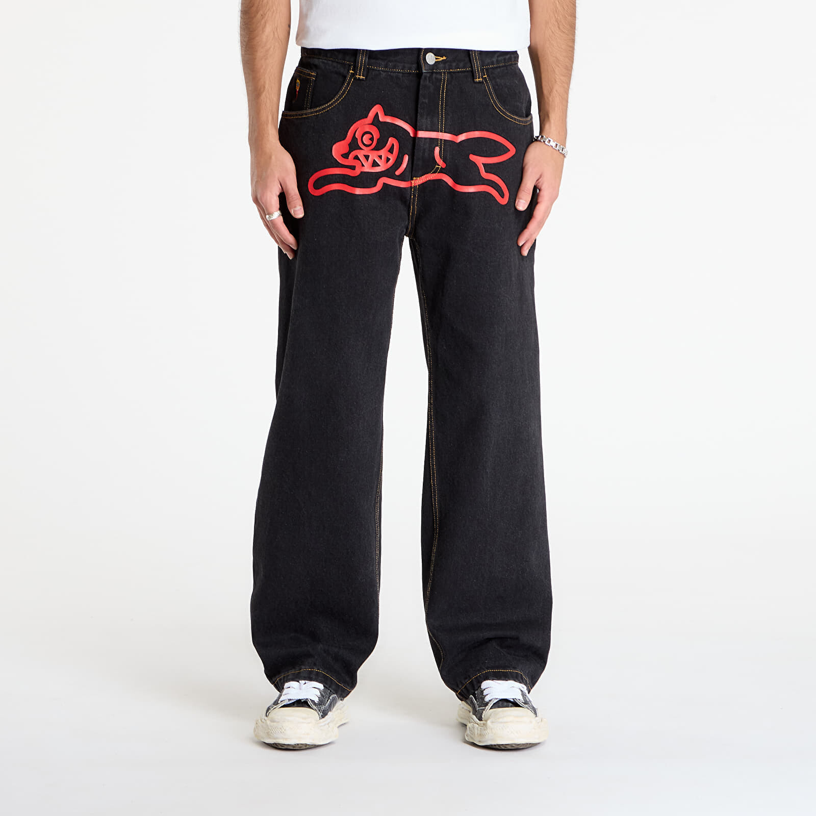 Džínsy Billionaire Boys Club Icecream Running Dog Double Scoop Denim Pant Black 32