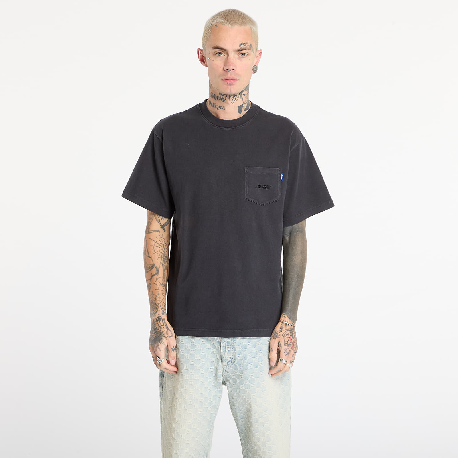 Tričko Awake NY Pocket Tee Black S