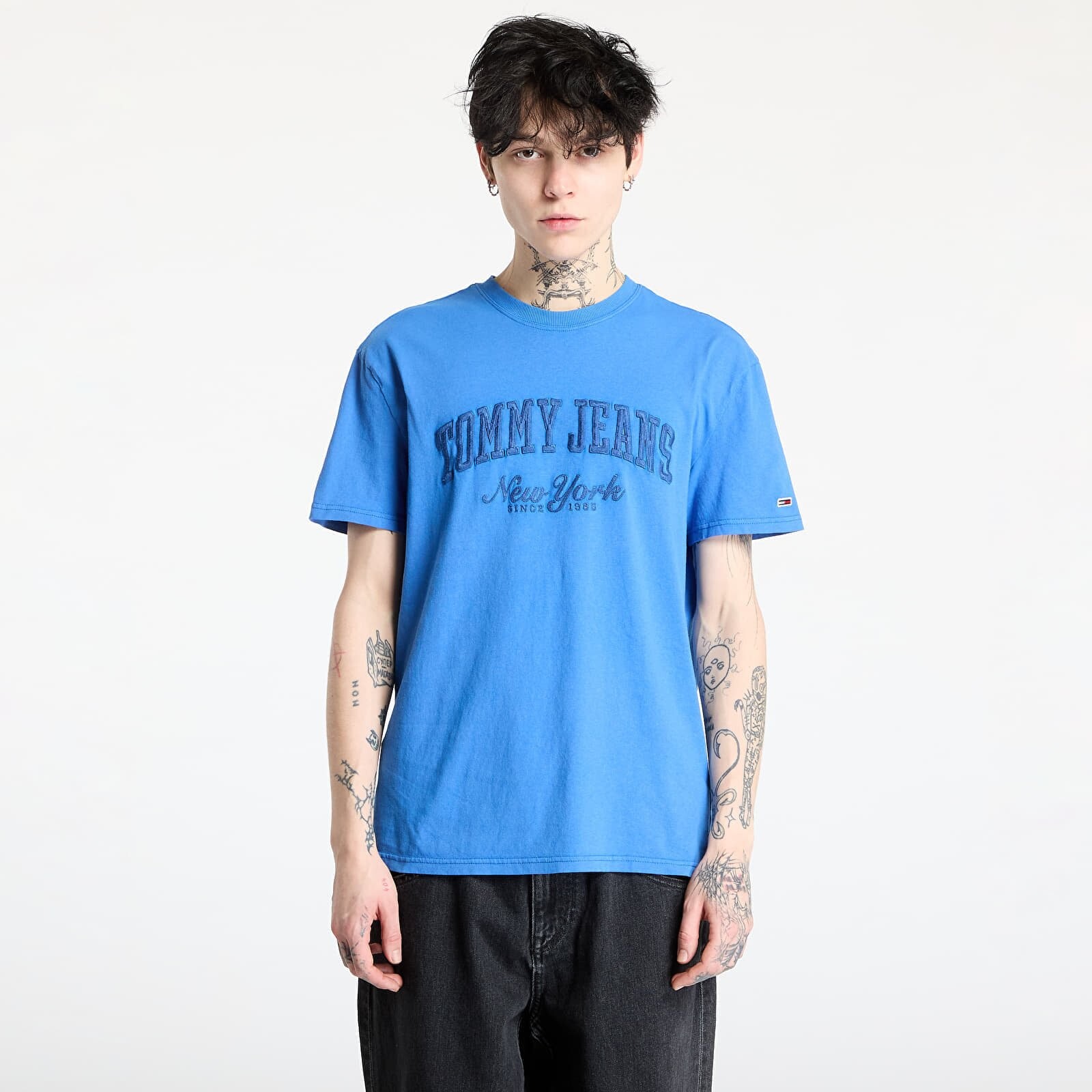 Tričko Tommy Jeans Regular Vintage Vars Tee Blue XXL