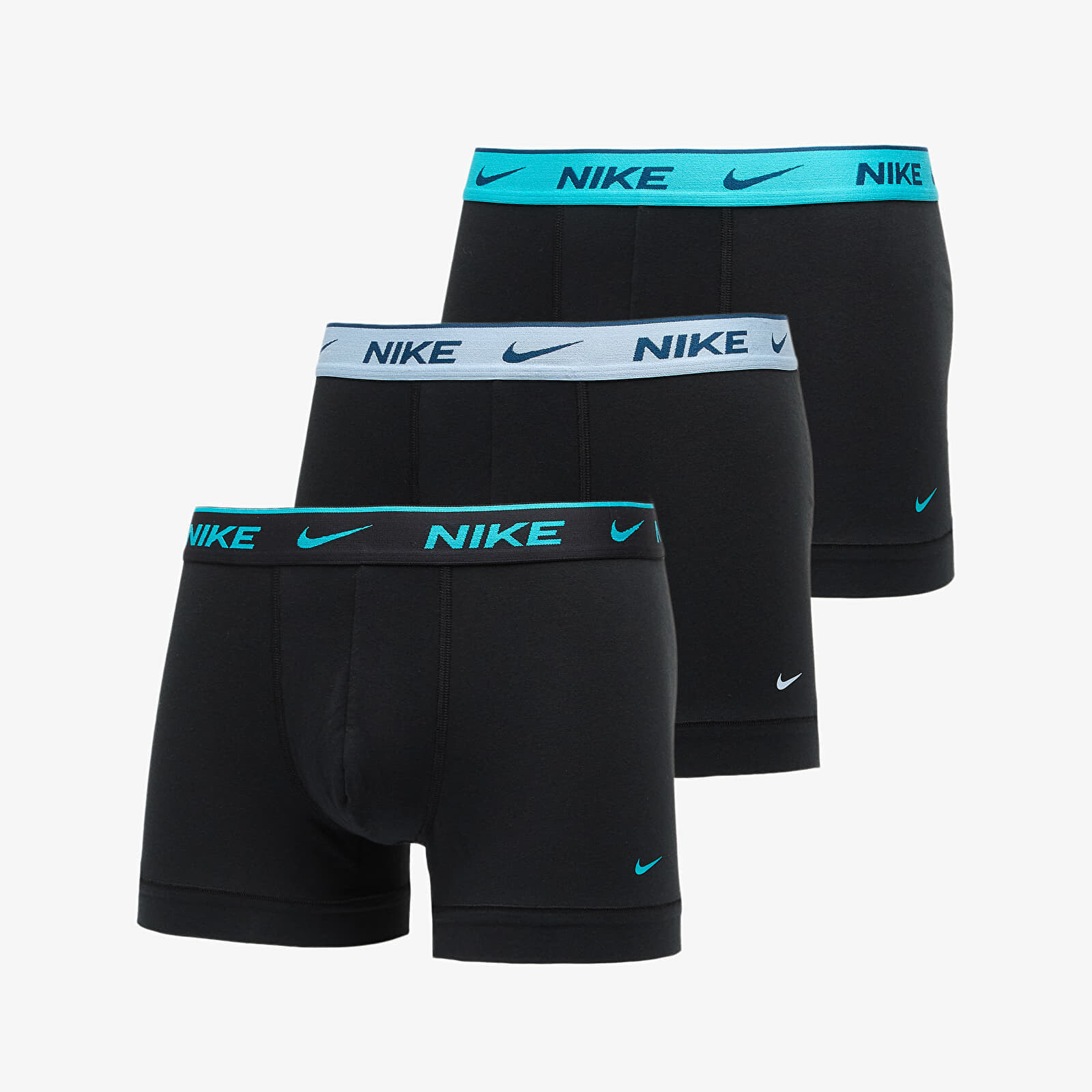 Boxerky Nike Dri-FIT Everyday Cotton Stretch Trunk 3-Pack Black M