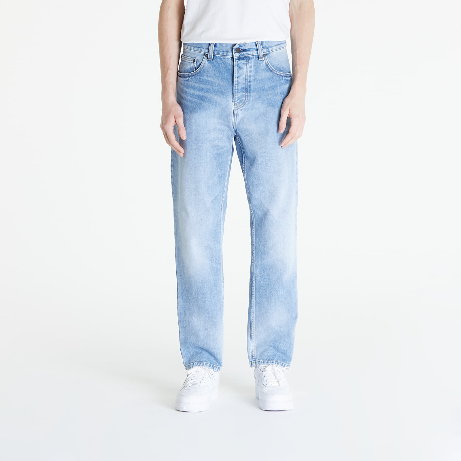 Džínsy Carhartt WIP Newel Pant Blue 32