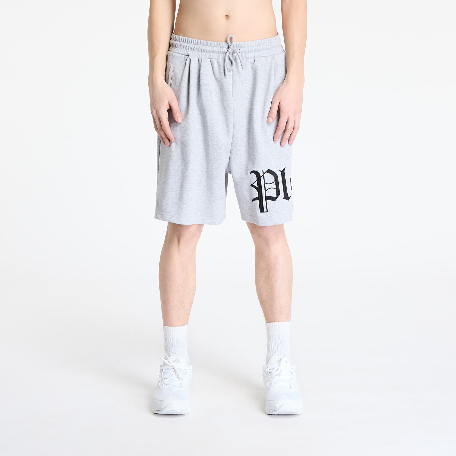 Šortky PLEASURES Oe Wide Shorts Grey Mélange M