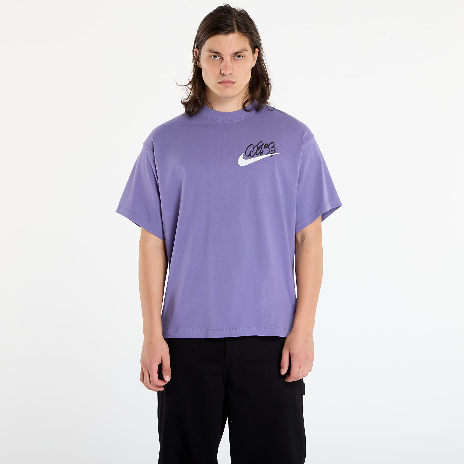 Tričko Nike Solo Swoosh Men's T-Shirt Dusty Amethyst XXL