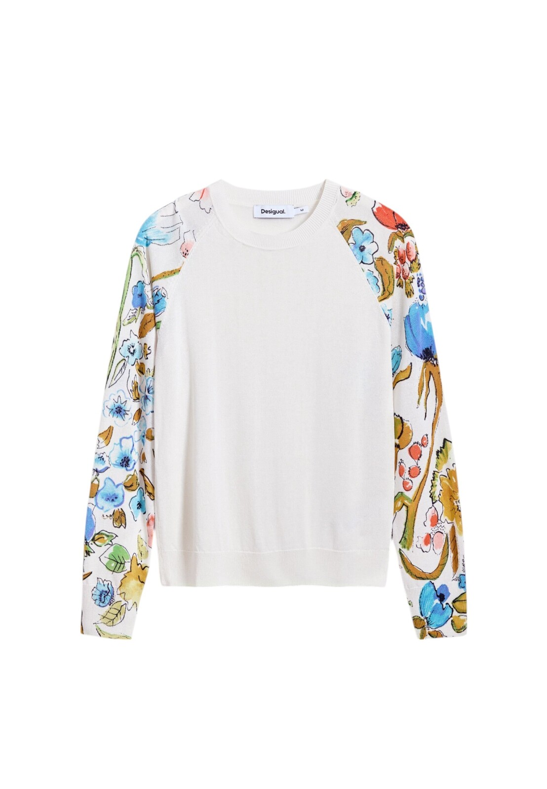 Desigual dámsky sveter s kvetinovými rukávmi