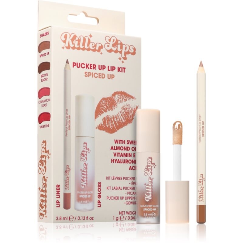 Killer Lips Pucker Up Lip Kit set na pery pre ženy Spiced Up