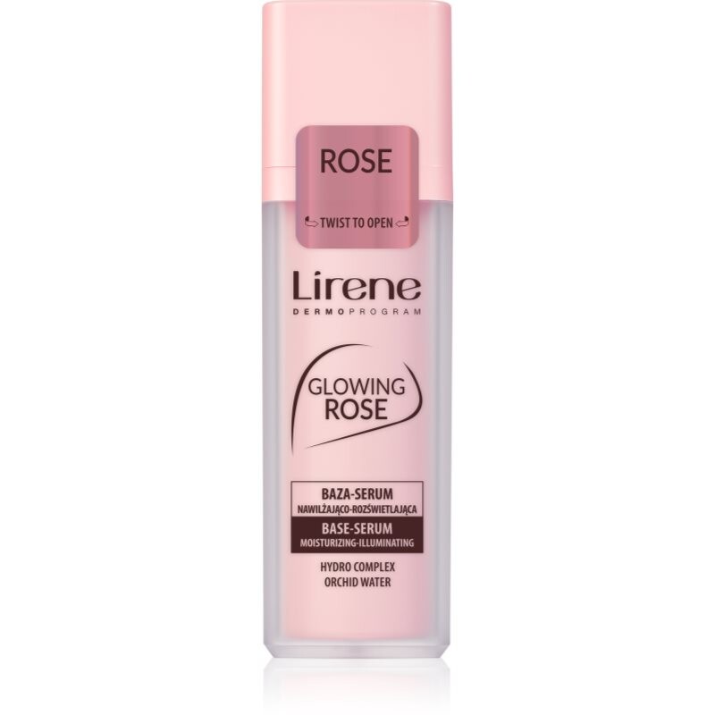 Lirene Base Serum Glowing Rose rozjasňujúce podkladové sérum 30 ml