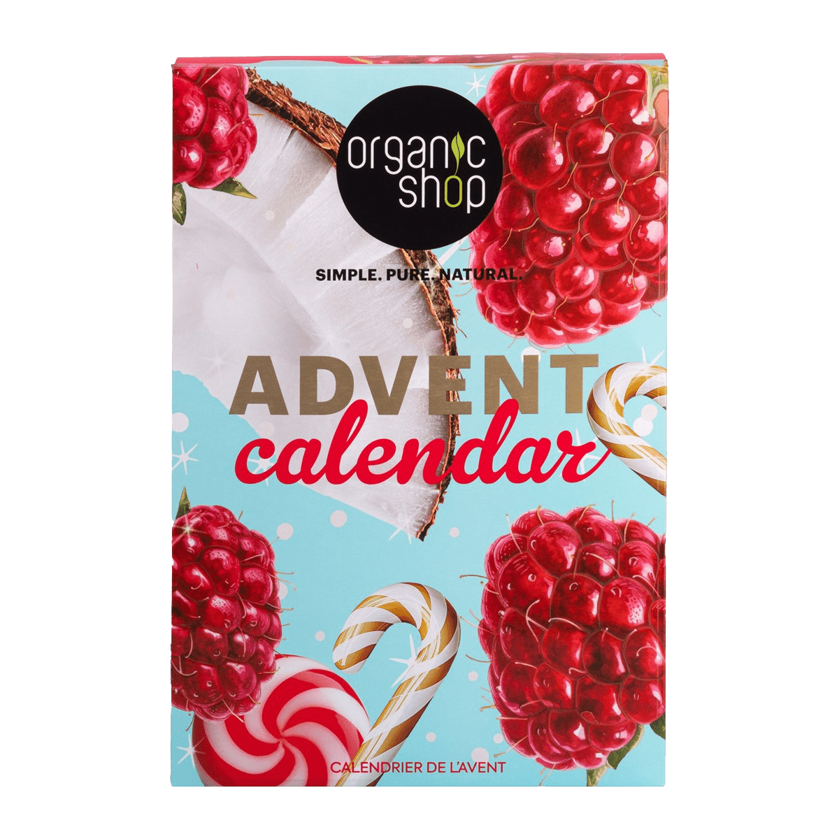 ORGANIC SHOP 24-dňový Adventný kalendár Natural Beauty 24 ks