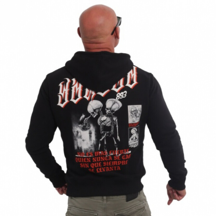 Mikina s kapucňou Yakuza Fuerte - čierna, M