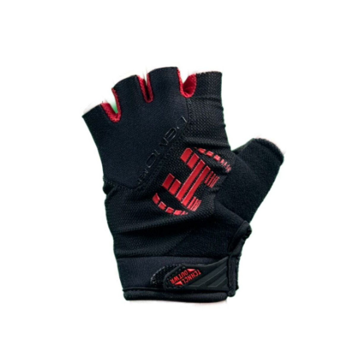 Rukavice detské bezprsté Haven Demo Neo Short - čierne-červené, 6-8 rokov