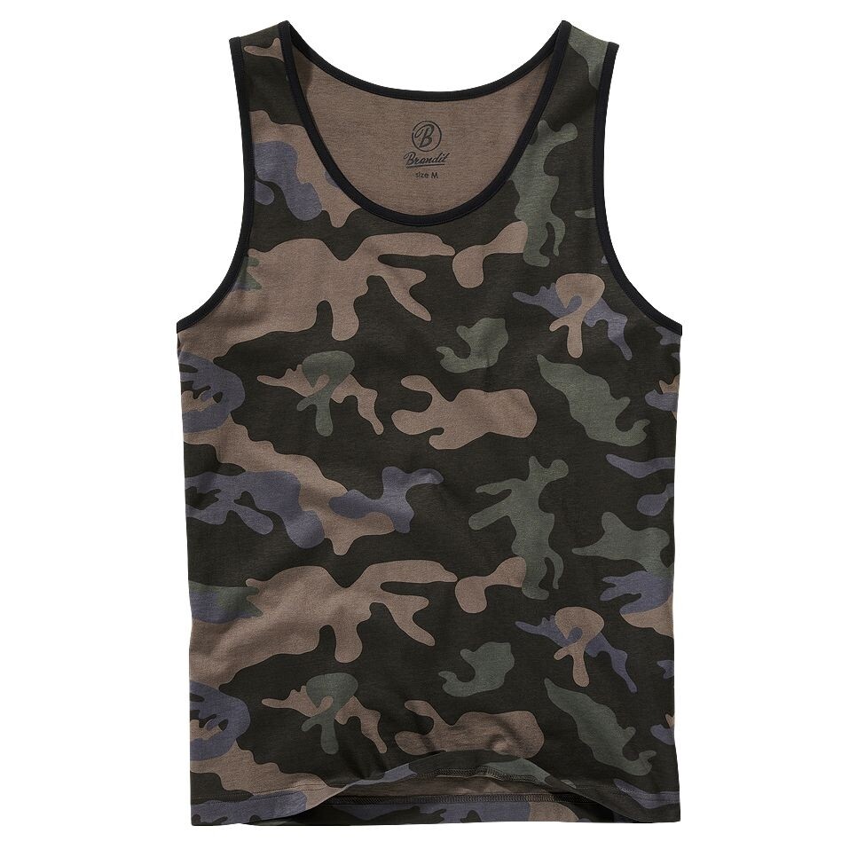 Tielko Brandit Tank Top - darkcamo, XL