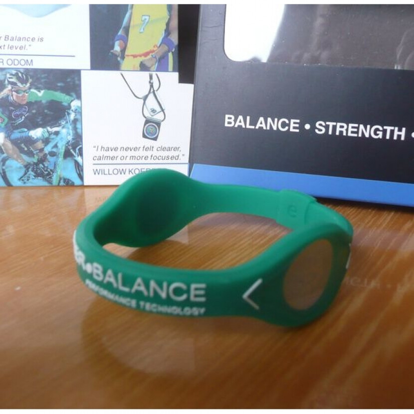 Balančný náramok s hologramom Power Balance - zelený, XS