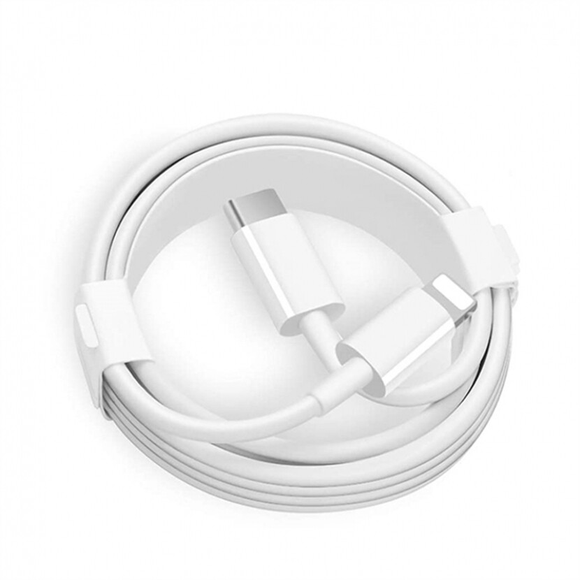 Kábel USB-C na Lightning (iPhone iPad) 1m - biely