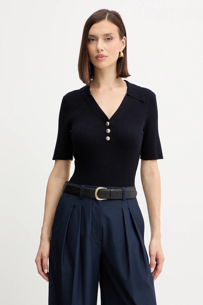 Blúzka Morgan tmavomodrá farba, MBANA