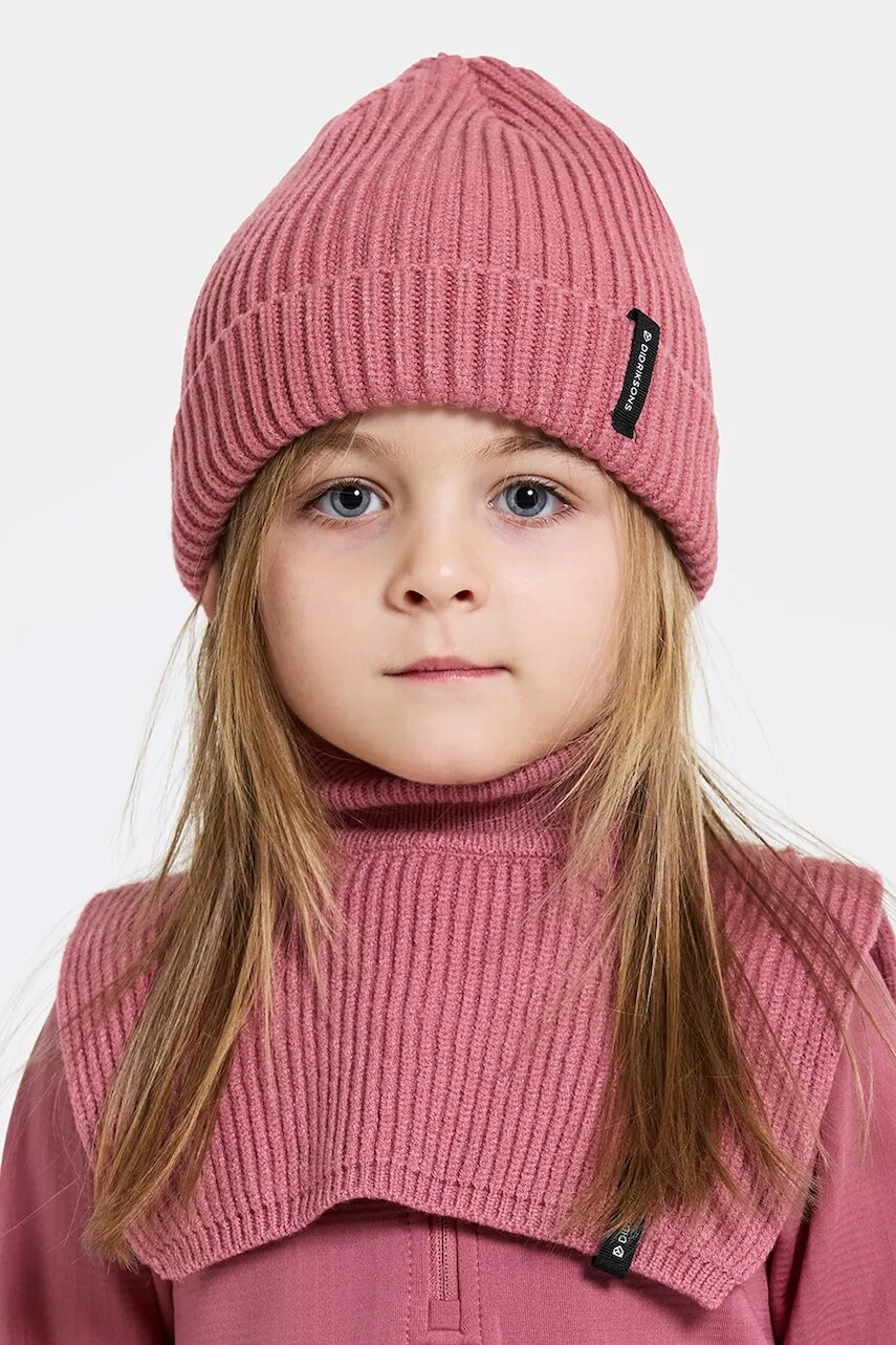 Detská čiapka Didriksons BUS KIDS BEANIE 2 ružová farba, 505997