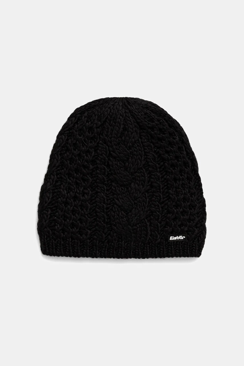 Čiapka s prímesou vlny Eisbar Afra MÜ čierna farba, E75040
