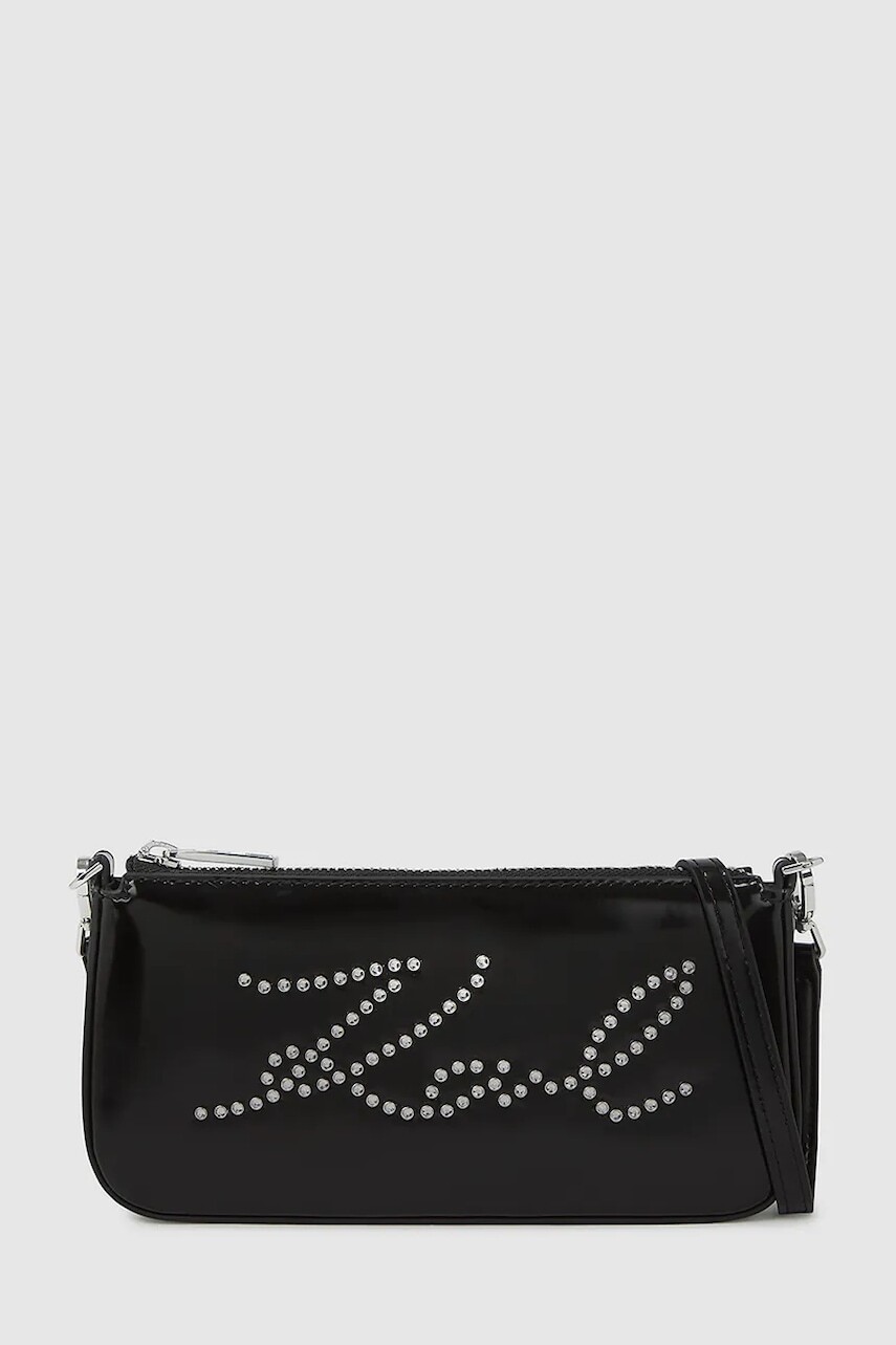 Kabelka Karl Lagerfeld K/SIGNATURE čierna farba, A4W32043