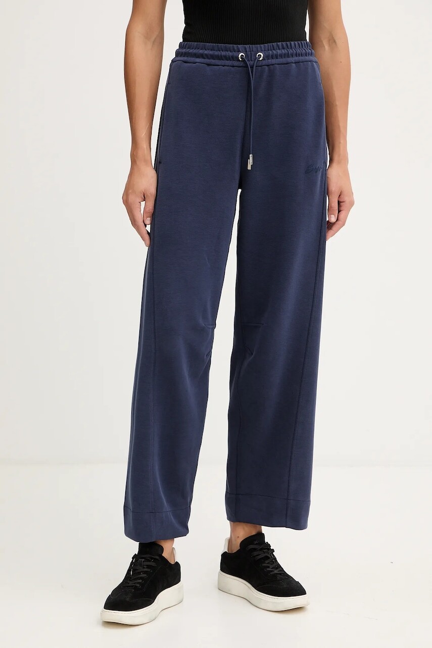 Tepláky BOSS Orange tmavomodrá farba, jednofarebná, 50547800