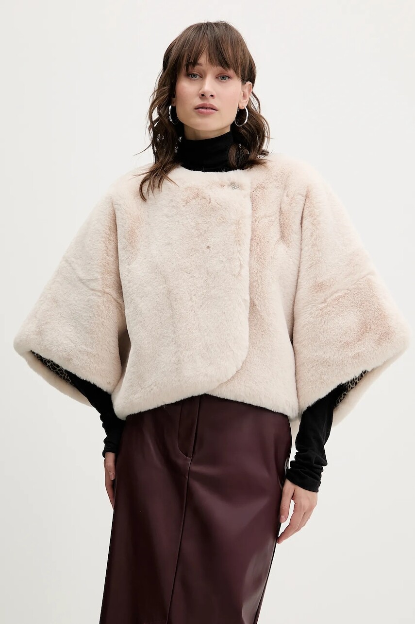 Kabát Blugirl Blumarine béžová farba, PF5006.T0300