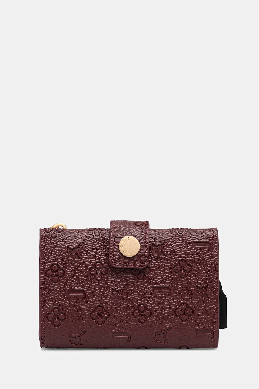 Kožené puzdro na karty Joop! bordová farba, 4140008086