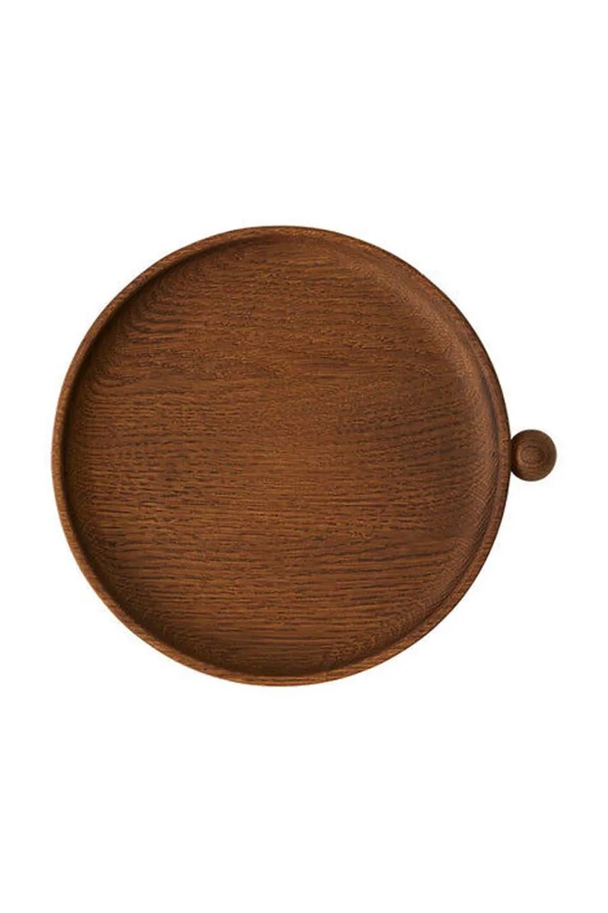 Dekoratívny podnos OYOY Inka 22 x 20 x 2,5 cm hnedá farba