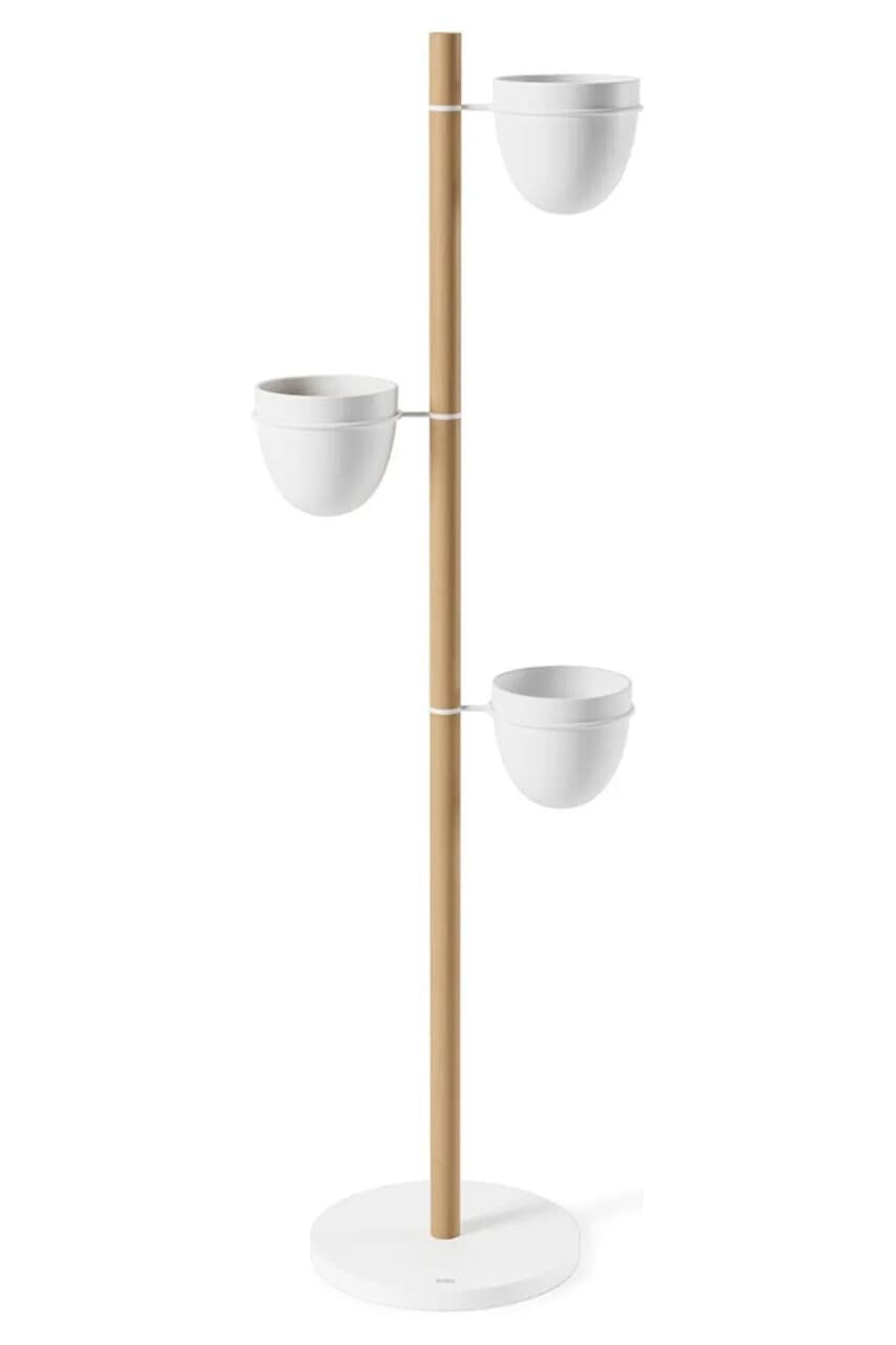 Stojan na kvety Umbra Floristand 140 cm biela farba