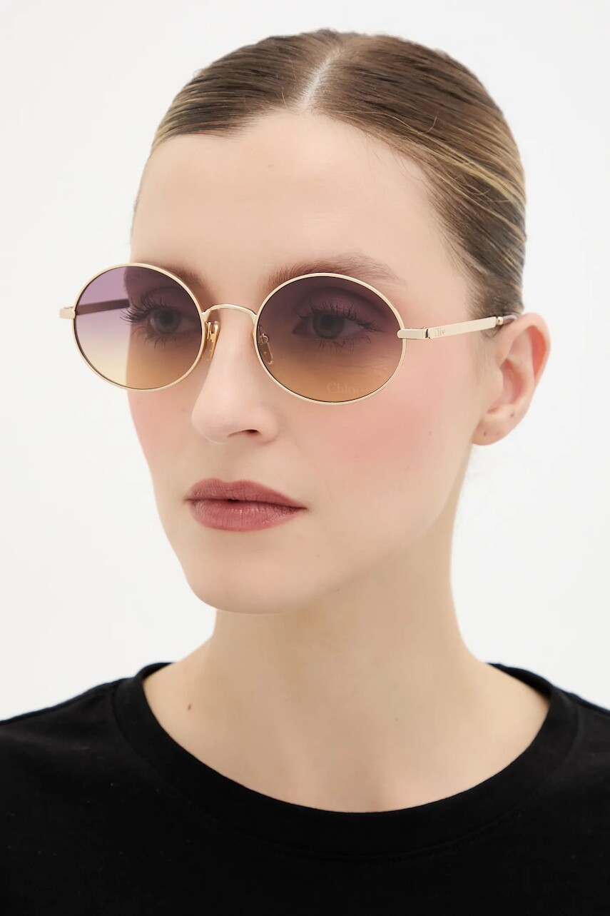 Slnečné okuliare Chloé zlatá farba, CH0326S