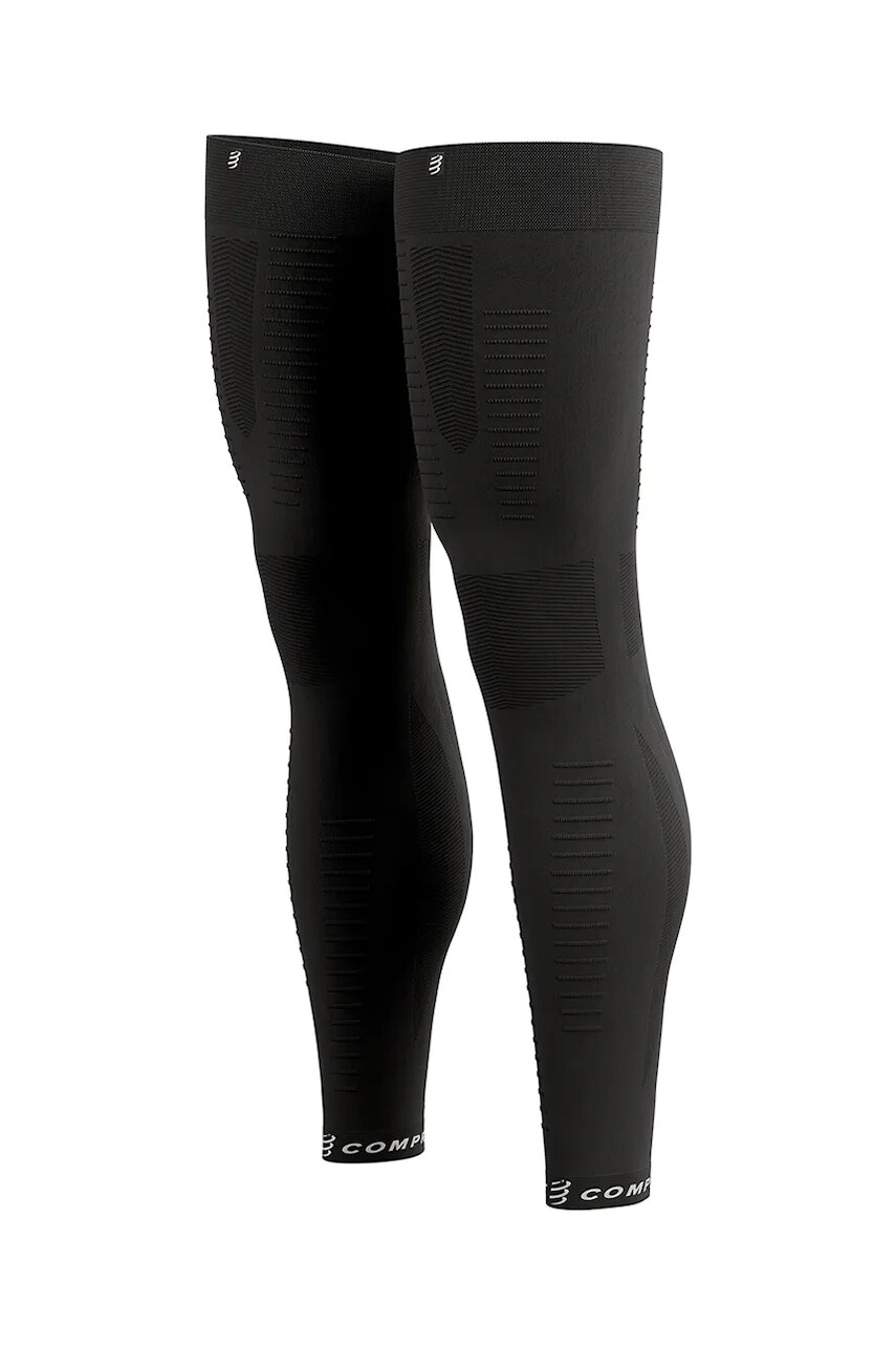 Lýtkové kompresné návleky Compressport Recovery 2.0 čierna farba, CFLU882