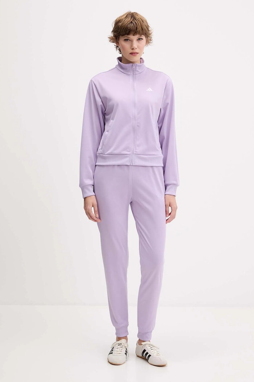 Tepláková súprava adidas Feelcozy fialová farba, JX0517