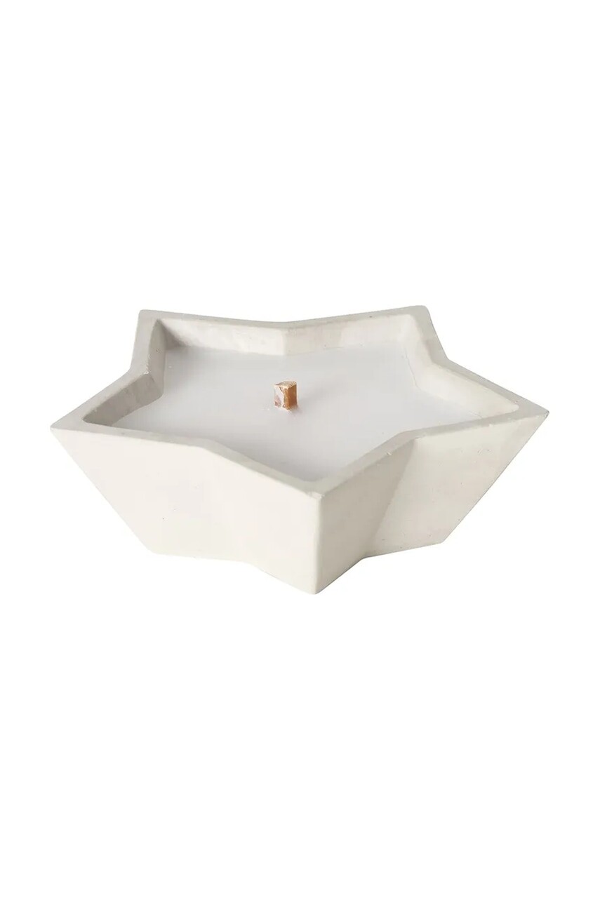 Ozdobná sviečka Boltze Bonko 5,5 x 22cm biela farba