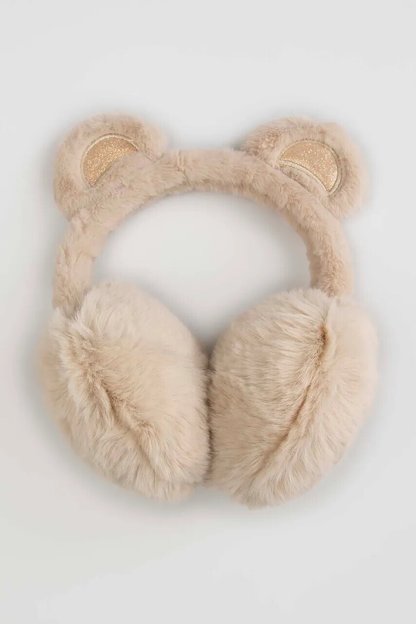 Detské chrániče na uši Coccodrillo béžová farba biela, ACCESSORIES