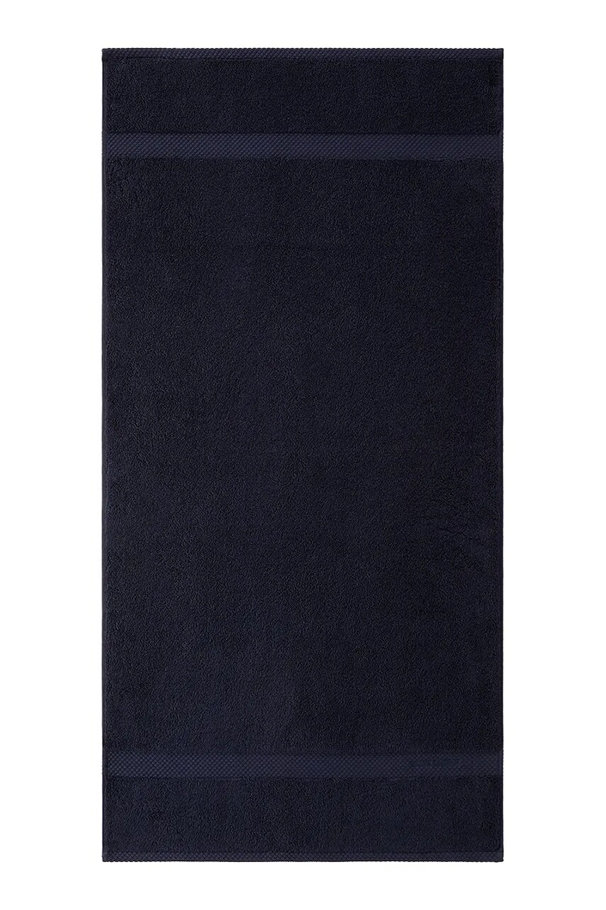 Veľký bavlnený uterák Ralph Lauren AVENUE Midnight 75 x 137 cm tmavomodrá farba