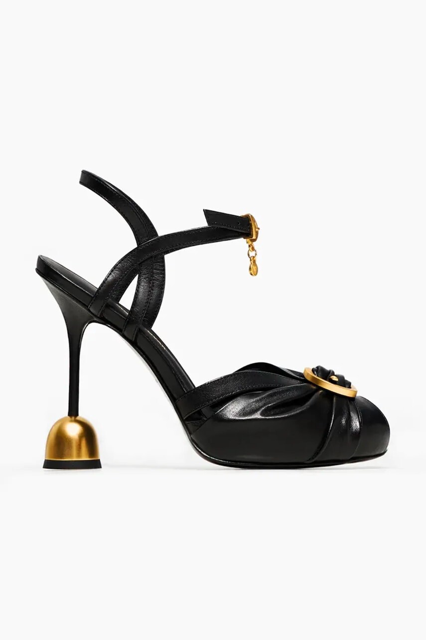 Kožené sandále Vanda Novak Loreen čierna farba, Loreen