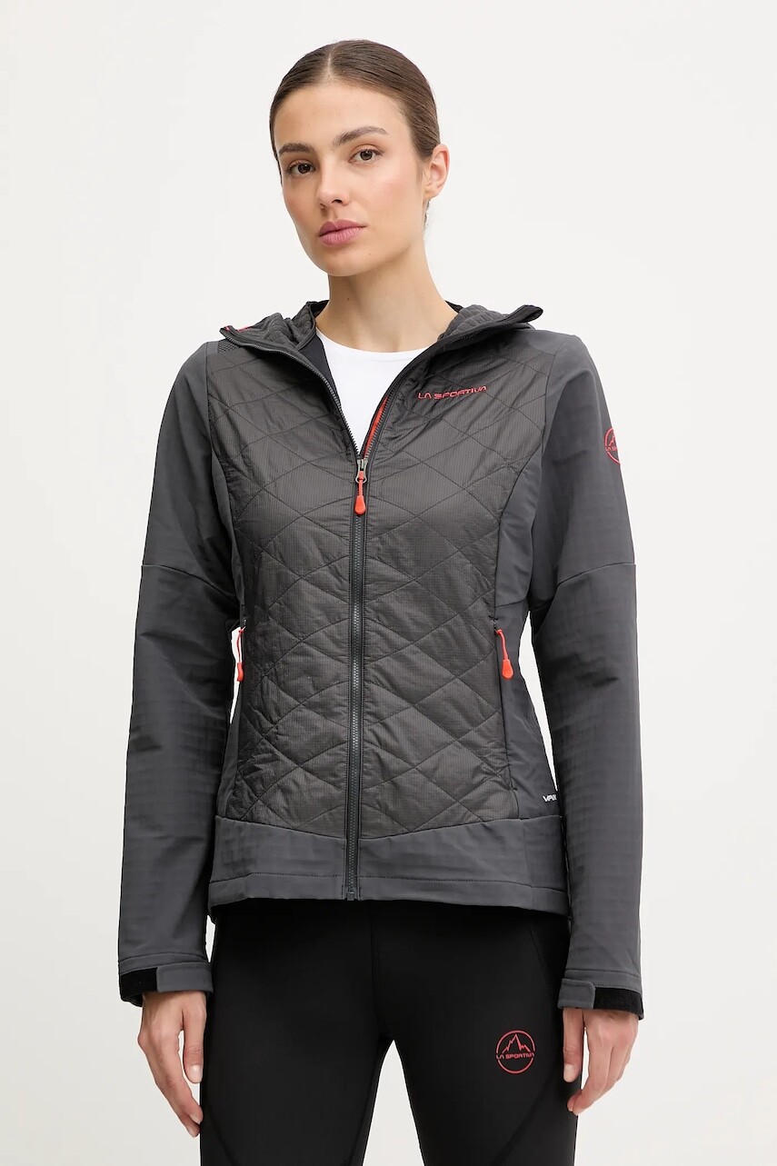 Turistická bunda LA Sportiva Kap Hybrid šedá farba, ZASJ087